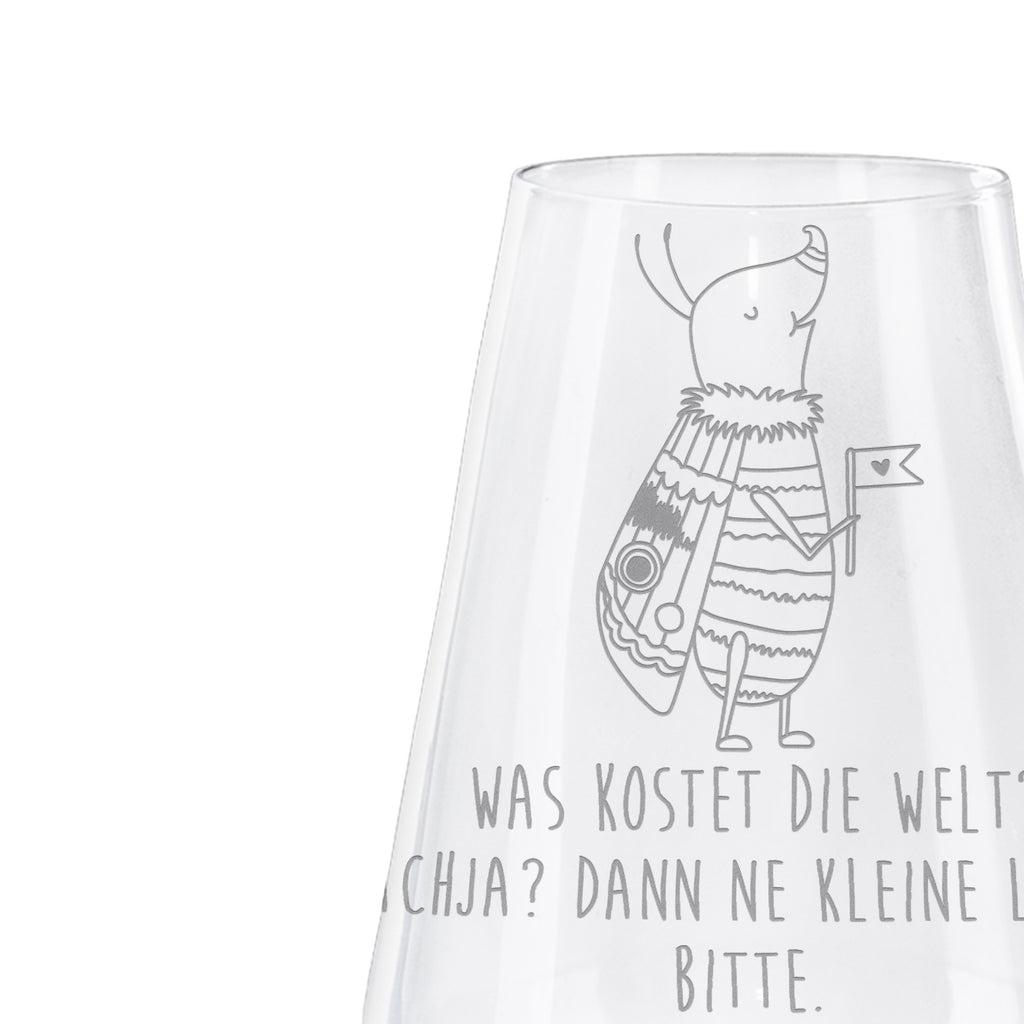 Weißwein Glas Nachtfalter mit Fähnchen Weißweinglas, Weinglas, Weißwein Glas, Weinglas mit Gravur, Geschenk für Weinliebhaber, Spülmaschinenfeste Weingläser, Hochwertige Weinaccessoires, Tiermotive, Gute Laune, lustige Sprüche, Tiere, Nachtfalter, Käfer, Spruch lustig, Spruch witzig, süß, niedlich, Küche Deko, Was kostet die Welt