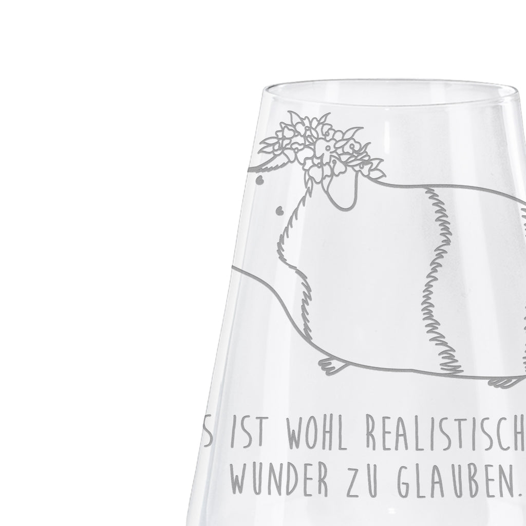 Weißwein Glas Meerschweinchen weise Weißweinglas, Weinglas, Weißwein Glas, Weinglas mit Gravur, Geschenk für Weinliebhaber, Spülmaschinenfeste Weingläser, Hochwertige Weinaccessoires, Tiermotive, Gute Laune, lustige Sprüche, Tiere, Meerschweinchen, Meerie, Meeries, Wunder, Blumenkind, Realität, Spruch, Weisheit, Motivation, Wunderland