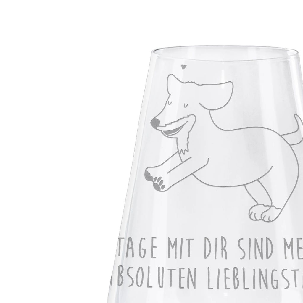 Weißwein Glas Hund Dackel fröhlich Weißweinglas, Weinglas, Weißwein Glas, Weinglas mit Gravur, Geschenk für Weinliebhaber, Spülmaschinenfeste Weingläser, Hochwertige Weinaccessoires, Hund, Hundemotiv, Haustier, Hunderasse, Tierliebhaber, Hundebesitzer, Sprüche, Hunde, Dackel, Dachshund, happy dog