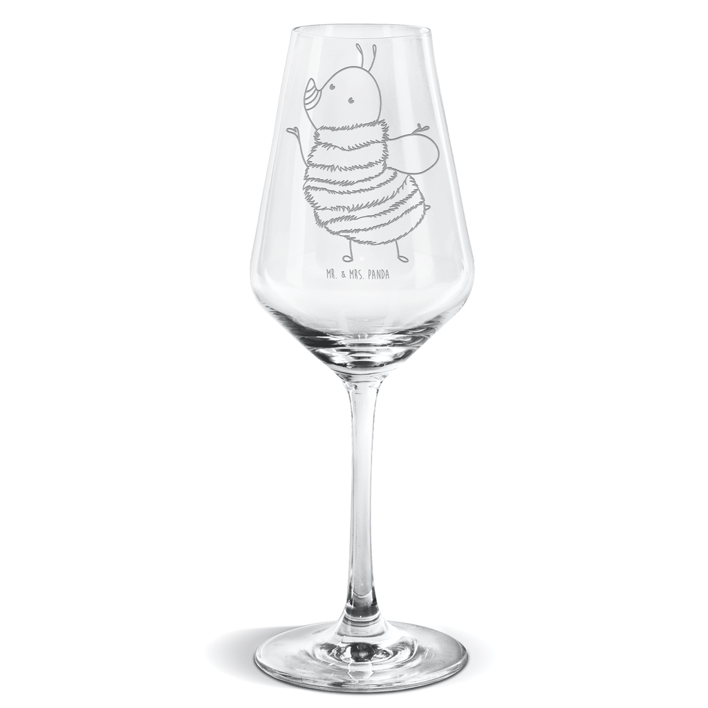 Weißwein Glas Hummel flauschig Weißweinglas, Weinglas, Weißwein Glas, Weinglas mit Gravur, Geschenk für Weinliebhaber, Spülmaschinenfeste Weingläser, Hochwertige Weinaccessoires, Tiermotive, Gute Laune, lustige Sprüche, Tiere, Hummel, Flauschig, Biene, Blume, Natur