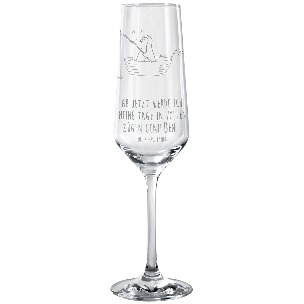 Sektglas Pinguin Angelboot Sektglas, Sektglas mit Gravur, Spülmaschinenfeste Sektgläser, Pinguin, Pinguine, Angeln, Boot, Angelboot, Lebenslust, Leben, genießen, Motivation, Neustart, Neuanfang, Trennung, Scheidung, Geschenkidee Liebeskummer