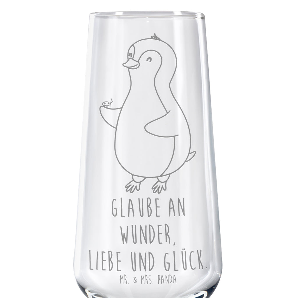 Sektglas Pinguin Marienkäfer Sektglas, Sektglas mit Gravur, Spülmaschinenfeste Sektgläser, Pinguin, Pinguine, Marienkäfer, Liebe, Wunder, Glück, Freude, Lebensfreude