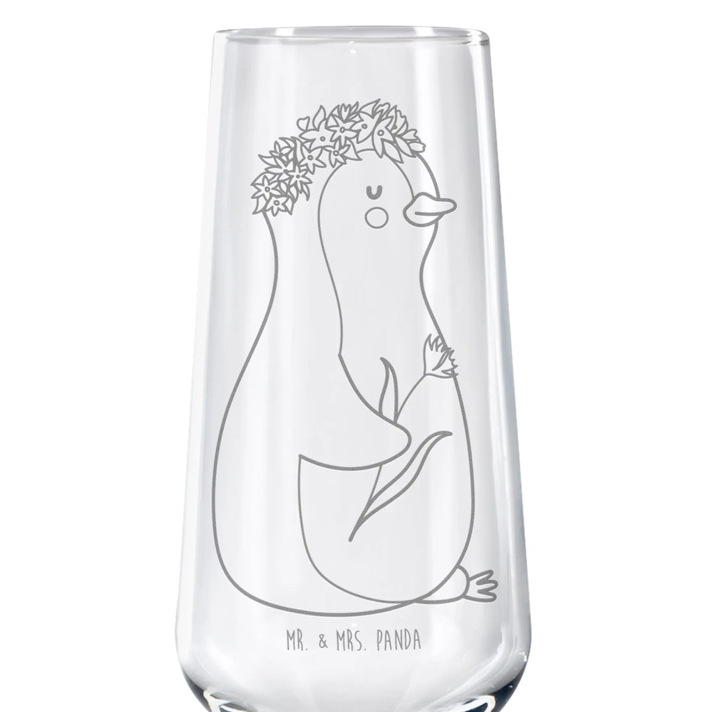 Sektglas Pinguin Blumenkranz Sektglas, Sektglas mit Gravur, Spülmaschinenfeste Sektgläser, Pinguin, Pinguine, Blumenkranz, Universum, Leben, Wünsche, Ziele, Lebensziele, Motivation, Lebenslust, Liebeskummer, Geschenkidee