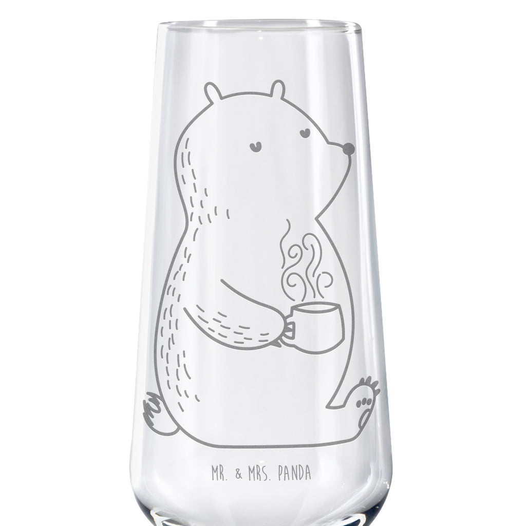 Sektglas Bär Kaffee Sektglas, Sektglas mit Gravur, Spülmaschinenfeste Sektgläser, Bär, Teddy, Teddybär, Kaffee, Coffee, Bären, guten Morgen, Morgenroutine, Welt erobern, Welt retten, Motivation