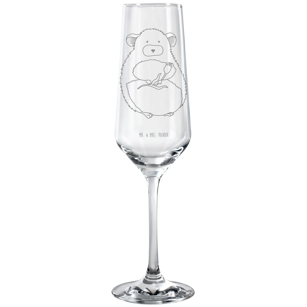 Sektglas Chinchilla mit Blume Sektglas, Sektglas mit Gravur, Spülmaschinenfeste Sektgläser, Tiermotive, Gute Laune, lustige Sprüche, Tiere, Chinchilla, Chinchillas, Liebeskummer, Kummer, Depressionen, traurig sein, Chaos, Glücklichsein, Büro, Büroalltag