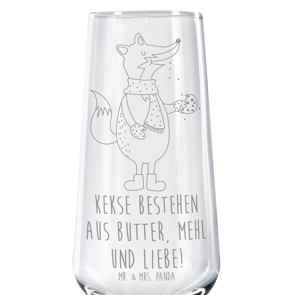 Sektglas Fuchs Keks Sektglas, Sektglas mit Gravur, Spülmaschinenfeste Sektgläser, Fuchs, Füchse, Backen Spruch, Kekse, Winter, Weihnachtszeit, Plätzchen, Liebe, Küche Deko