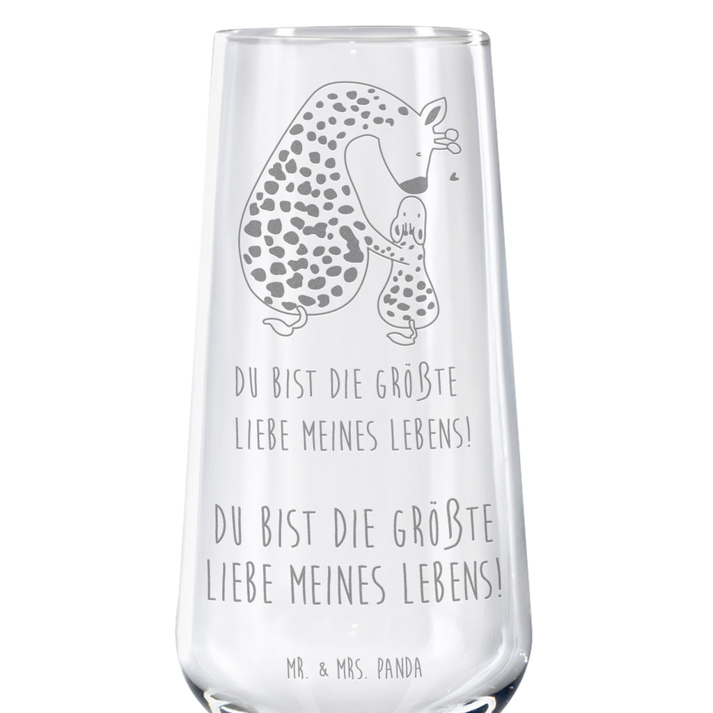 Sektglas Giraffe mit Kind Sektglas, Sektglas mit Gravur, Spülmaschinenfeste Sektgläser, Afrika, Wildtiere, Giraffe, Kind, Mutter, Mama, Tochter, Sohn, Lieblingsmensch