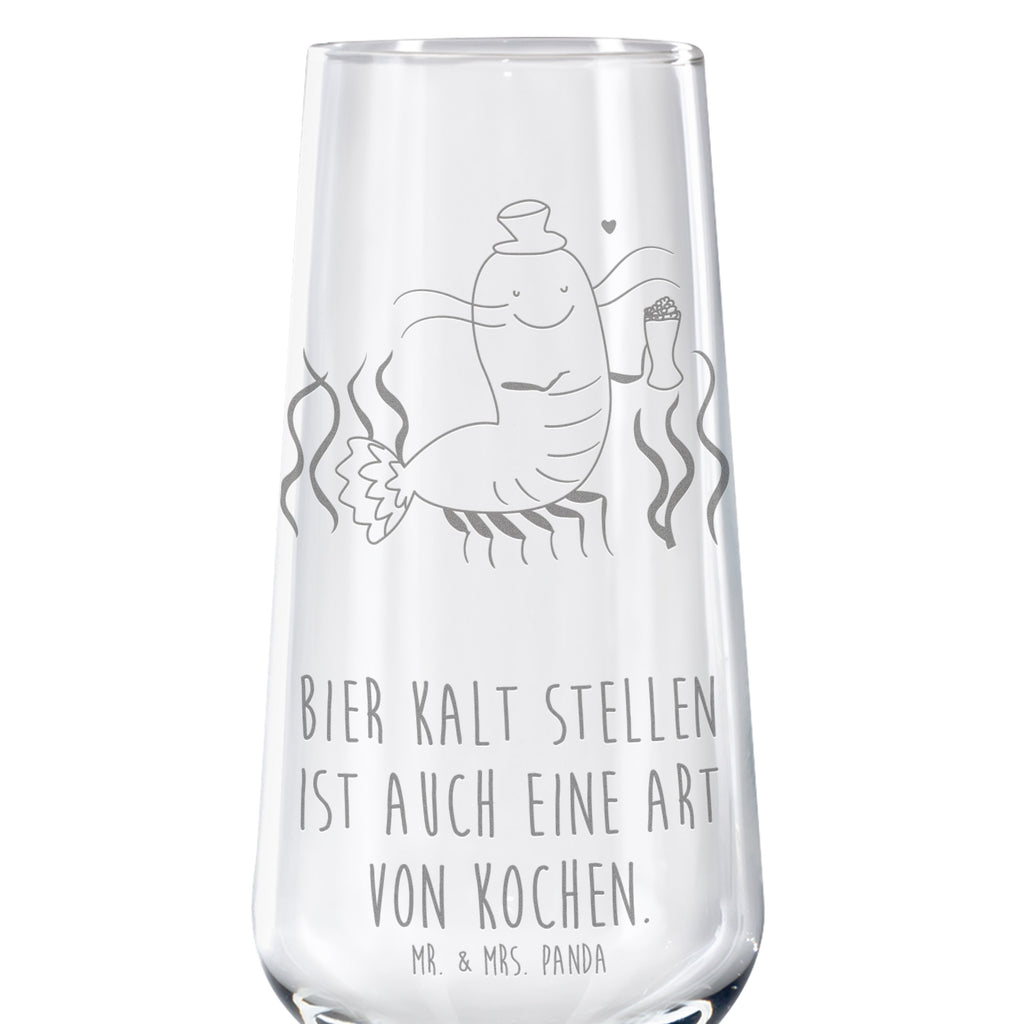 Sektglas Hummer mit Weizen Sektglas, Sektglas mit Gravur, Spülmaschinenfeste Sektgläser, Meerestiere, Meer, Urlaub, Garnele, Garnelen, Bier, Kochen, Männerhaushalt, Junggeselle, Junggesellin, Bierliebhaber, Kneipe, Gasthaus, Wirtschaft