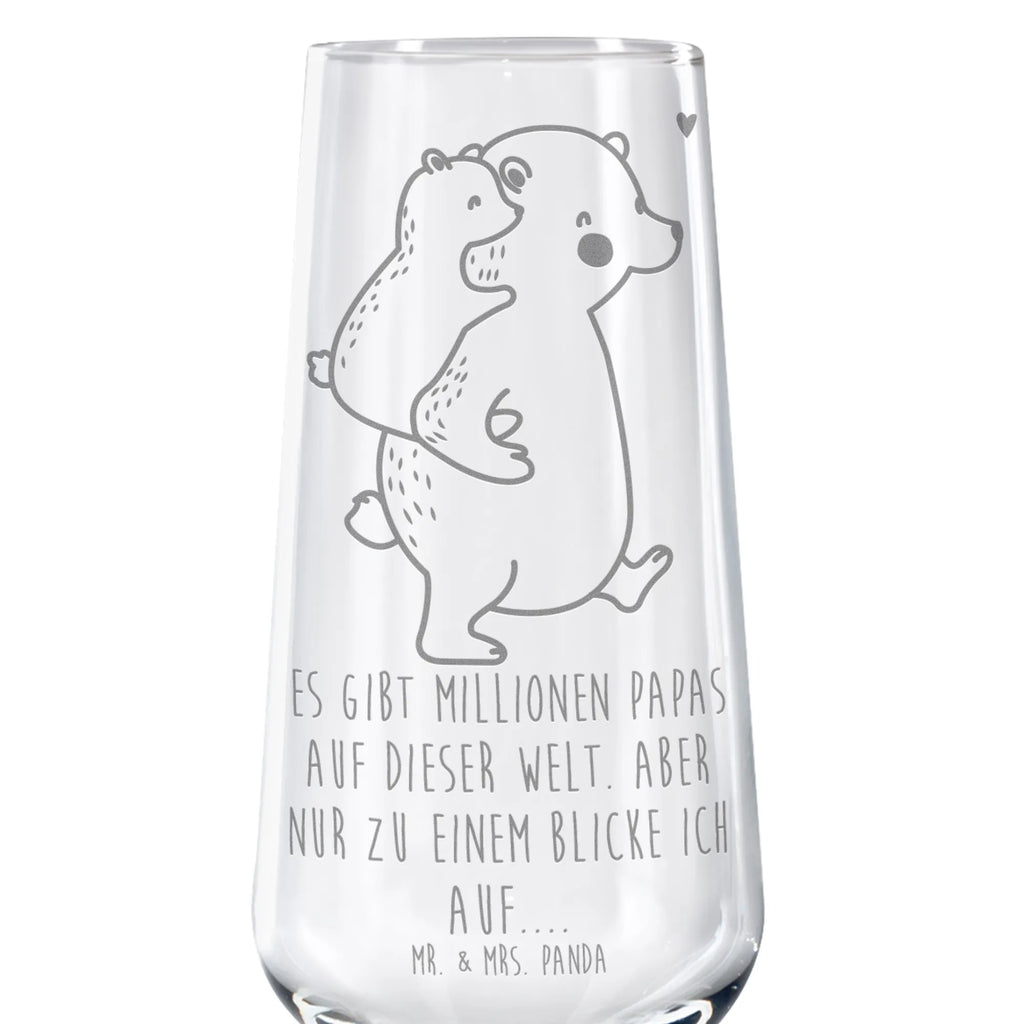 Sektglas Papa Bär Sektglas, Sektglas mit Gravur, Spülmaschinenfeste Sektgläser, Familie, Vatertag, Muttertag, Bruder, Schwester, Mama, Papa, Oma, Opa, Geschenk, Vater, Papi, Vati, Onkel, Geburtstag