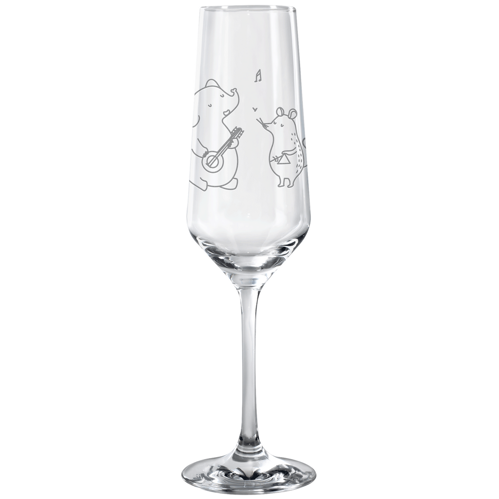 Sektglas Big Band Sektglas, Sektglas mit Gravur, Spülmaschinenfeste Sektgläser, Tiermotive, Gute Laune, lustige Sprüche, Tiere, Hund, Pinguin, Maus, Elefant, Delfin, Gitarre, Band, Triangel, Musikanten, Musik