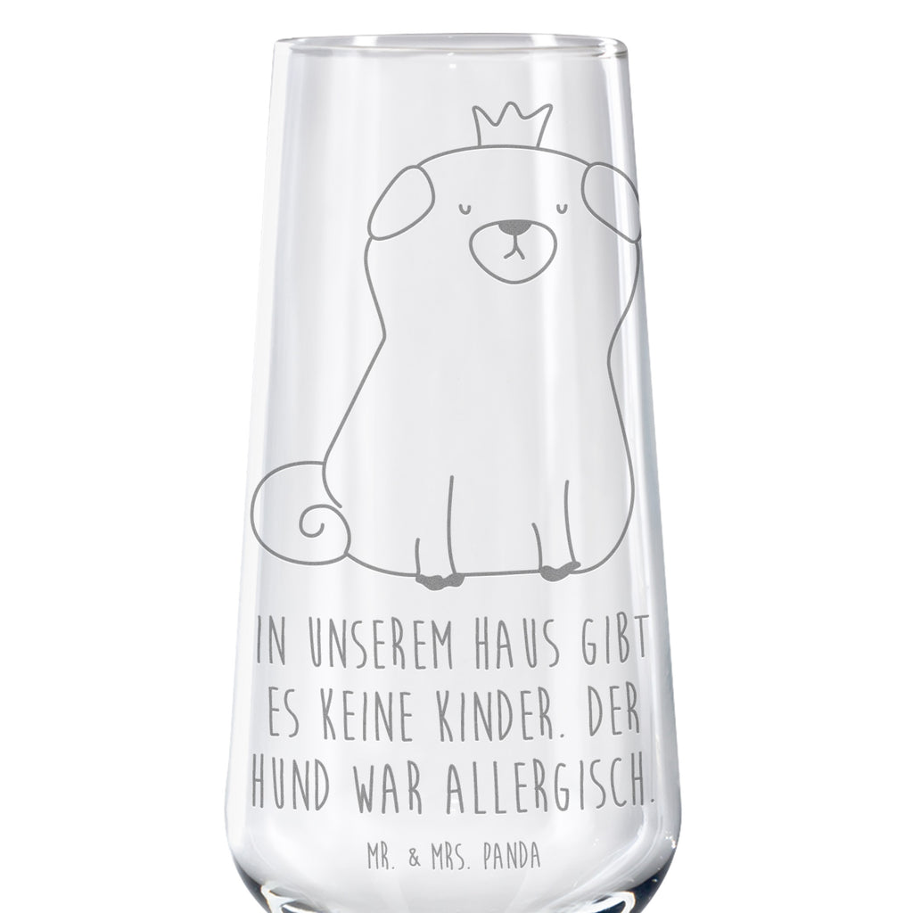 Sektglas Mops Krone Sektglas, Sektglas mit Gravur, Spülmaschinenfeste Sektgläser, Hund, Hundemotiv, Haustier, Hunderasse, Tierliebhaber, Hundebesitzer, Sprüche, Mops, allergisch, kinderlos, Hausregel, Hundebesitzer. Spruch, lustig