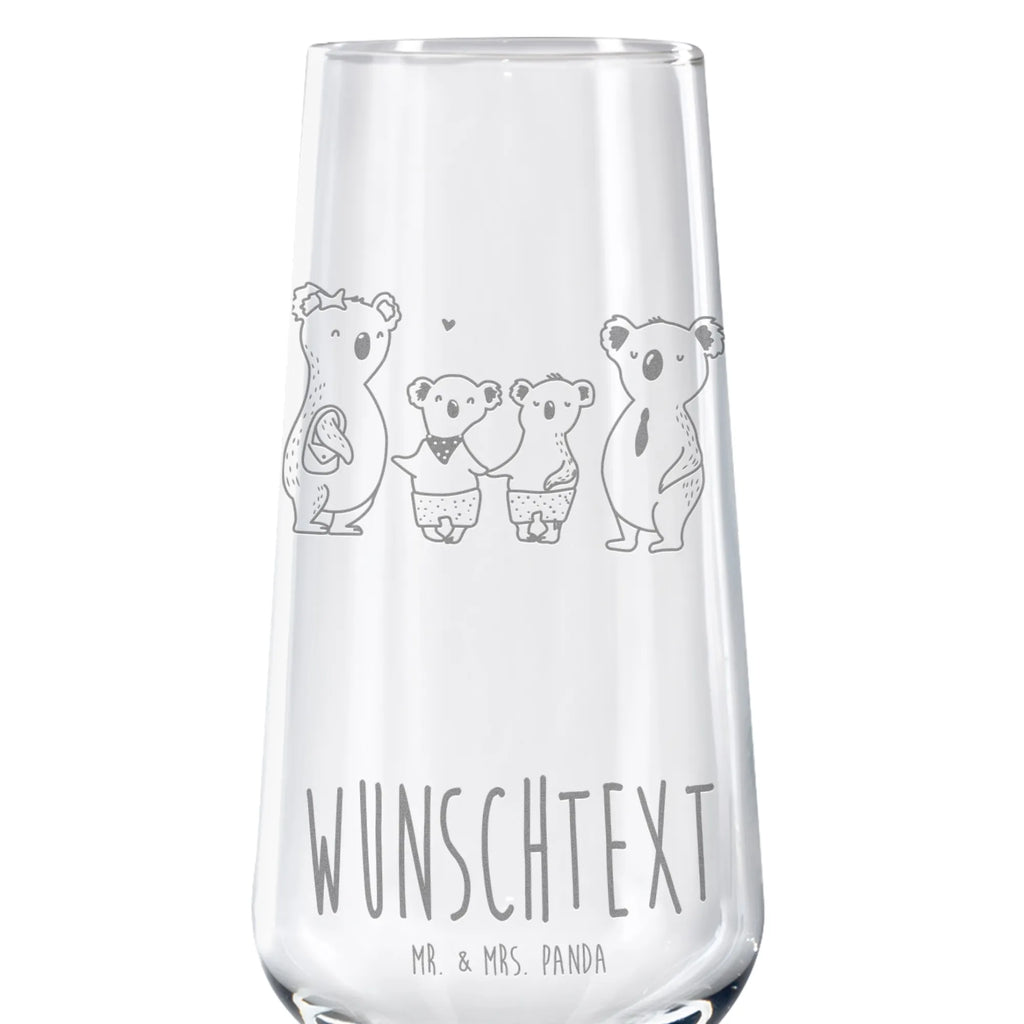 Personalisiertes Sektglas Koala Familie zwei Sektglas, Sektglas mit Gravur, Spülmaschinenfeste Sektgläser, Familie, Vatertag, Muttertag, Bruder, Schwester, Mama, Papa, Oma, Opa, Koala, Koalabär, beste Familie, Familienzeit, Familienleben, Koalafamilie, Lieblingsfamilie