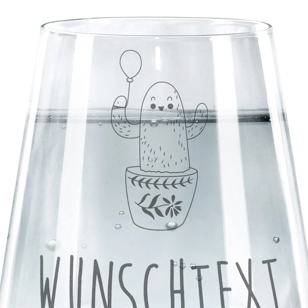 Personalisiertes Trinkglas Kaktus Luftballon Trinkglas, Trinkglas mit Gravur, Wasserglas, Spülmaschinenfeste Trinkglser, Kaktus, Kakteen, Luftballon, Neustart, Freude, Büro, Stress, Büroalltag, Freundin, Freund, Ausbildung, Prüfung