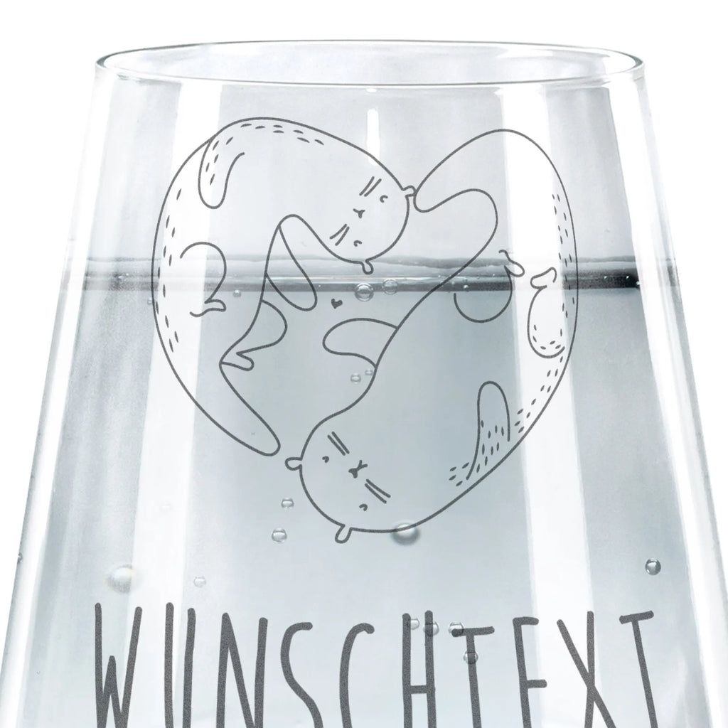 Personalisiertes Trinkglas Otter Herz Trinkglas, Trinkglas mit Gravur, Wasserglas, Spülmaschinenfeste Trinkglser, Otter, Fischotter, Seeotter, Liebe, Herz, Liebesbeweis, Liebesgeschenk, Bessere Hälfte, Love you, Jahrestag, Hochzeitstag, Verlobung, gemeinsames Leben