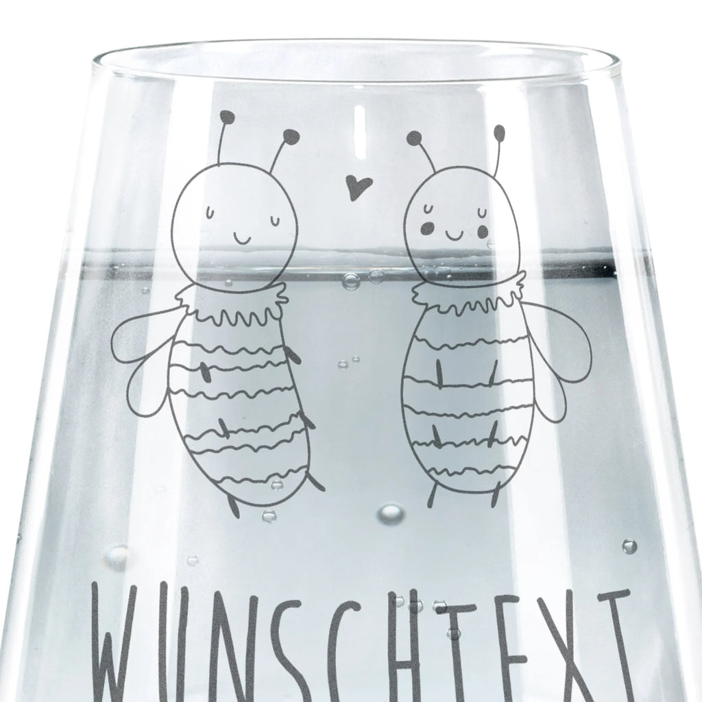 Personalisiertes Trinkglas Biene Verliebt Trinkglas, Trinkglas mit Gravur, Wasserglas, Spülmaschinenfeste Trinkglser, Biene, Wespe, Hummel