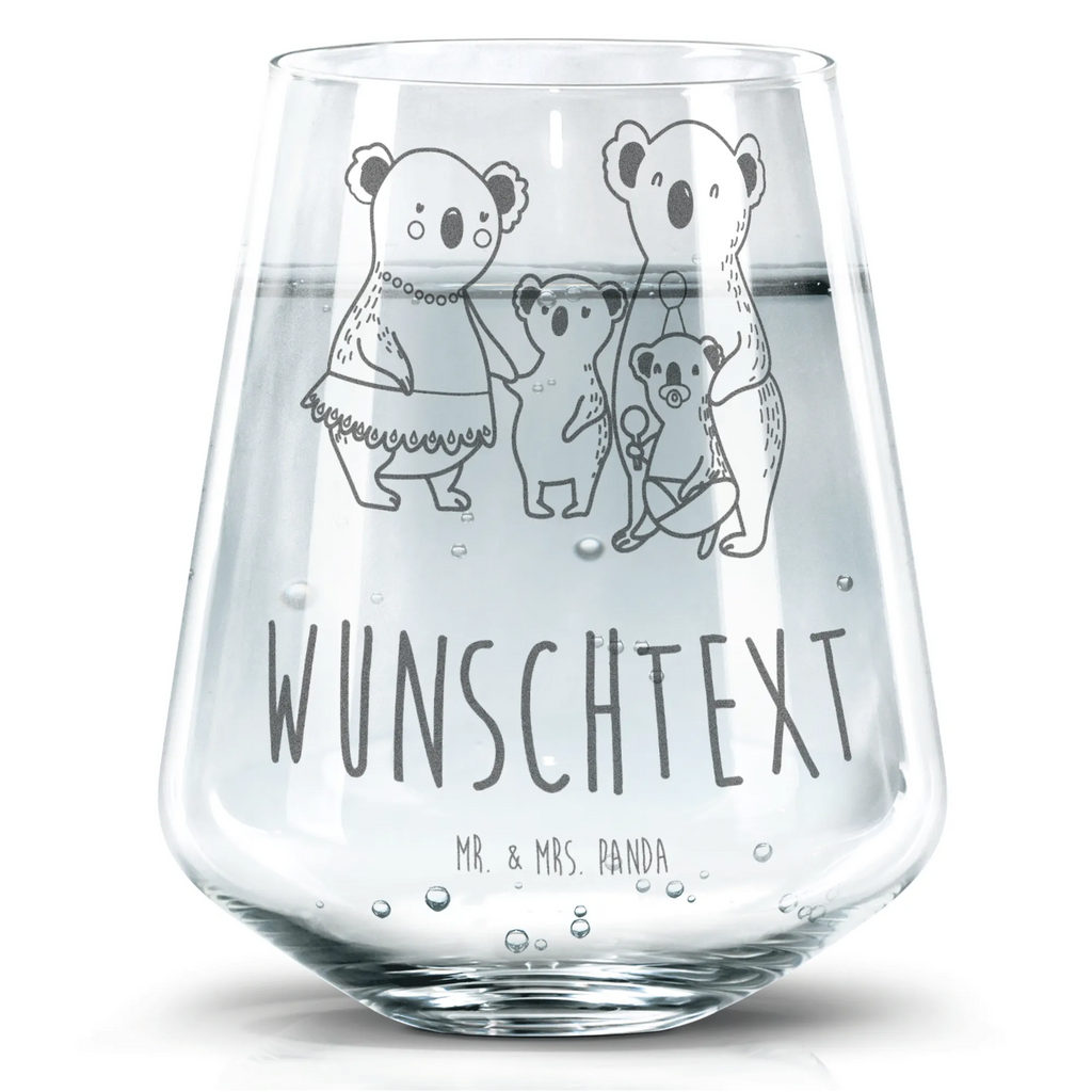 Personalisiertes Trinkglas Koala Familie Trinkglas, Trinkglas mit Gravur, Wasserglas, Spülmaschinenfeste Trinkglser, Familie, Vatertag, Muttertag, Bruder, Schwester, Mama, Papa, Oma, Opa, Koala, Koalas, Family, Kinder, Geschwister, Familienleben