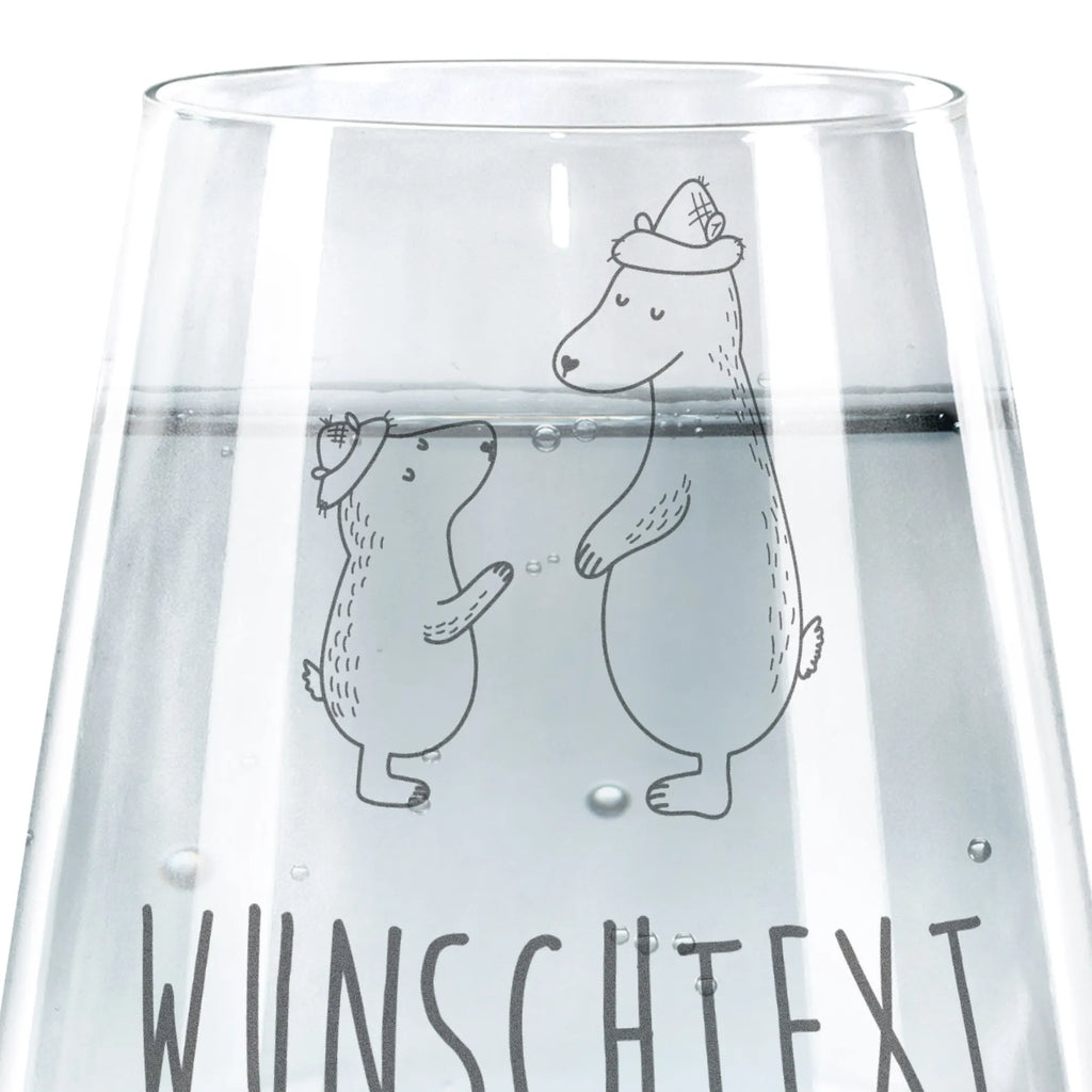 Personalisiertes Trinkglas Bären mit Hut Trinkglas, Trinkglas mit Gravur, Wasserglas, Spülmaschinenfeste Trinkglser, Familie, Vatertag, Muttertag, Bruder, Schwester, Mama, Papa, Oma, Opa, Bär, Bären, Vater, Papi, Paps, Dad, Daddy, Lieblingsmensch, Sohn, Söhne, Kind, Kinder, Vater-Sohn, Family, Vorbild