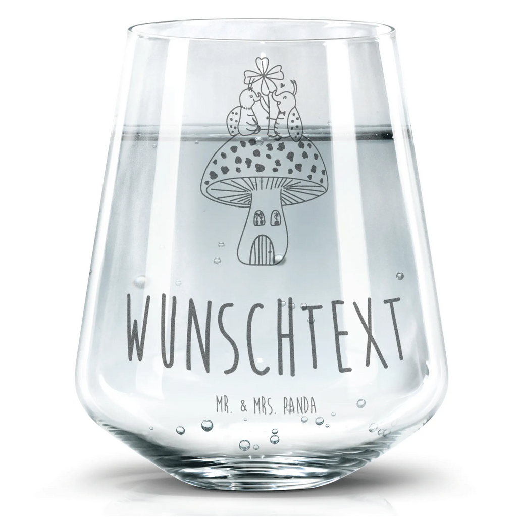 Personalisiertes Trinkglas Marienkäfer Fliegenpilz Trinkglas, Trinkglas mit Gravur, Wasserglas, Spülmaschinenfeste Trinkglser, Tiermotive, Gute Laune, lustige Sprüche, Tiere, Haus, Wohnung, zuhause, Fliegenpilz, Marienkäfer, Fleigenpilzhaus