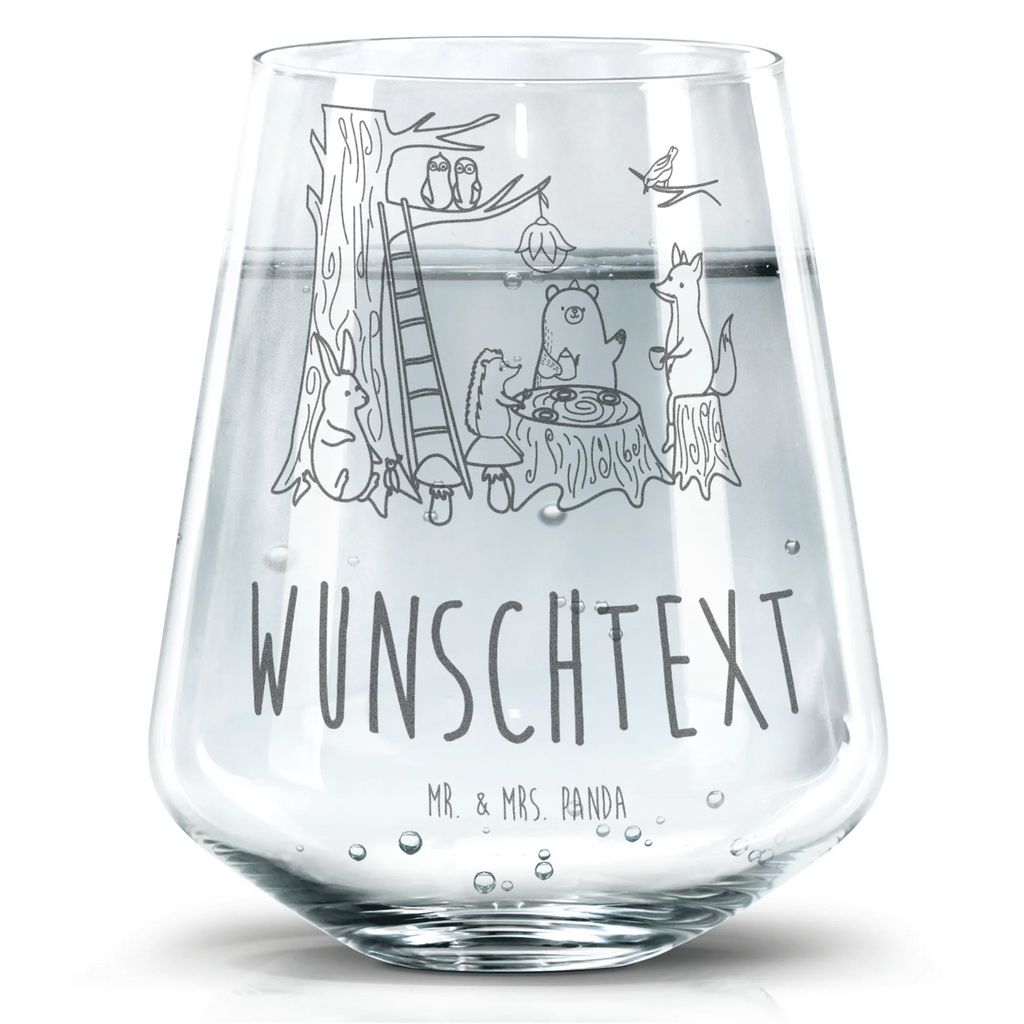 Personalisiertes Trinkglas Waldtiere Picknick Trinkglas, Trinkglas mit Gravur, Wasserglas, Spülmaschinenfeste Trinkglser, Tiermotive, Gute Laune, lustige Sprüche, Tiere, Waldtiere, Picknick, Wald, Fuchs, Hase, Igel, Maus, Eichhörnchen