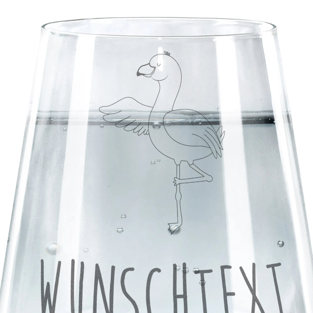 Personalisiertes Trinkglas Flamingo Yoga Trinkglas, Trinkglas mit Gravur, Wasserglas, Spülmaschinenfeste Trinkglser, Flamingo, Vogel, Yoga, Namaste, Achtsamkeit, Yoga-Übung, Entspannung, Ärger, Aufregen, Tiefenentspannung