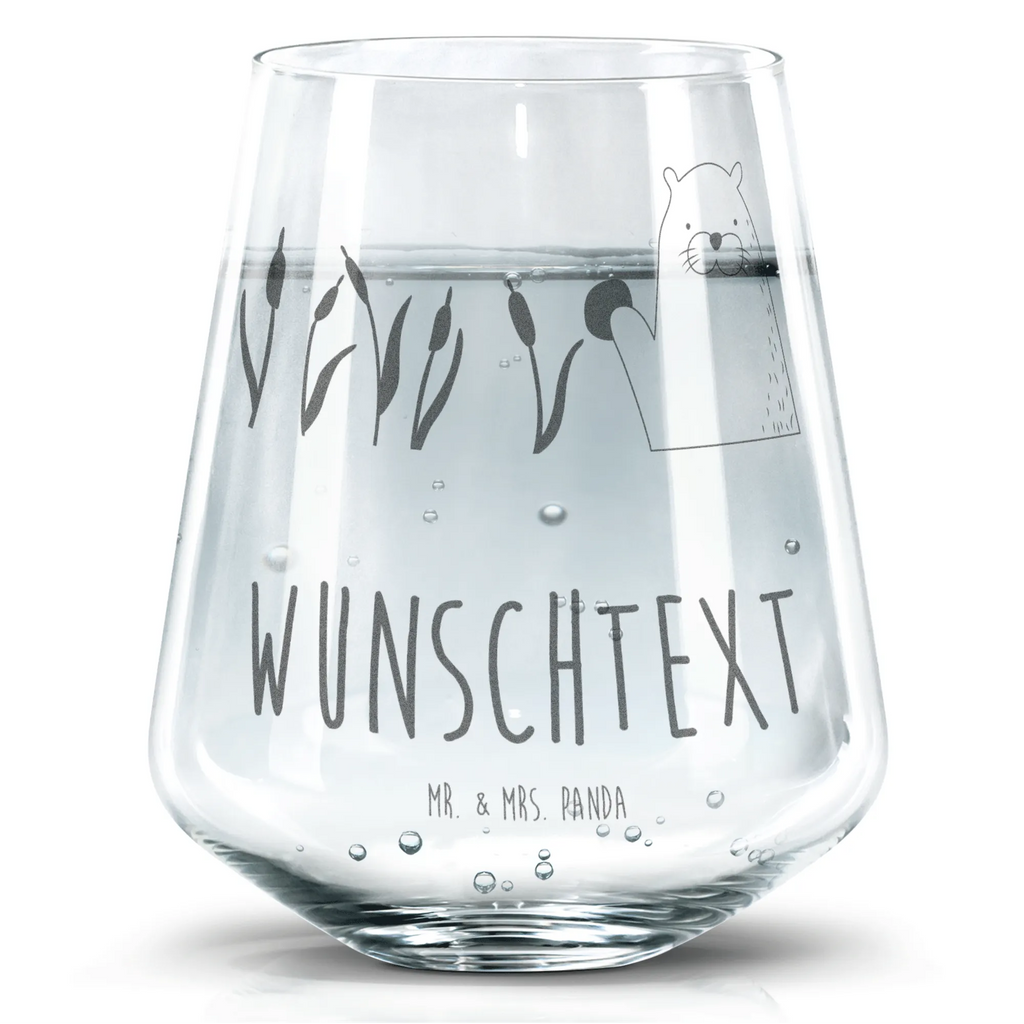 Personalisiertes Trinkglas Otter Stein Trinkglas, Trinkglas mit Gravur, Wasserglas, Spülmaschinenfeste Trinkglser, Otter, Fischotter, Seeotter, Otter Seeotter See Otter