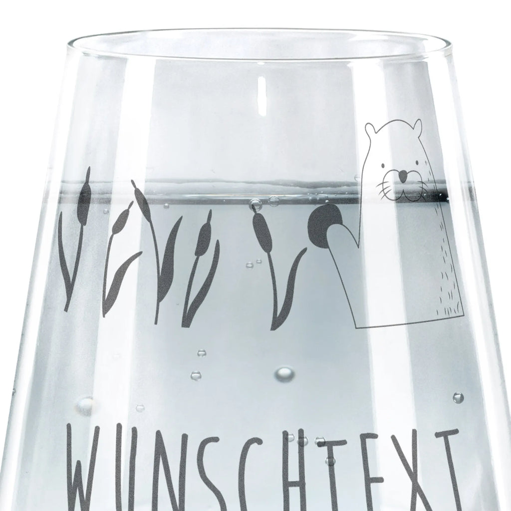 Personalisiertes Trinkglas Otter Stein Trinkglas, Trinkglas mit Gravur, Wasserglas, Spülmaschinenfeste Trinkglser, Otter, Fischotter, Seeotter, Otter Seeotter See Otter