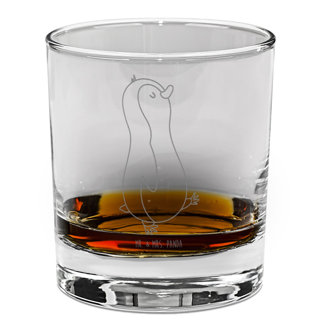 Whiskey Glas Pinguin marschierend Whiskeylgas, Whiskey Glas, Whiskey Glas mit Gravur, Whiskeyglas mit Spruch, Whiskey Glas mit Sprüchen, Pinguin, Pinguine, Frühaufsteher, Langschläfer, Bruder, Schwester, Familie