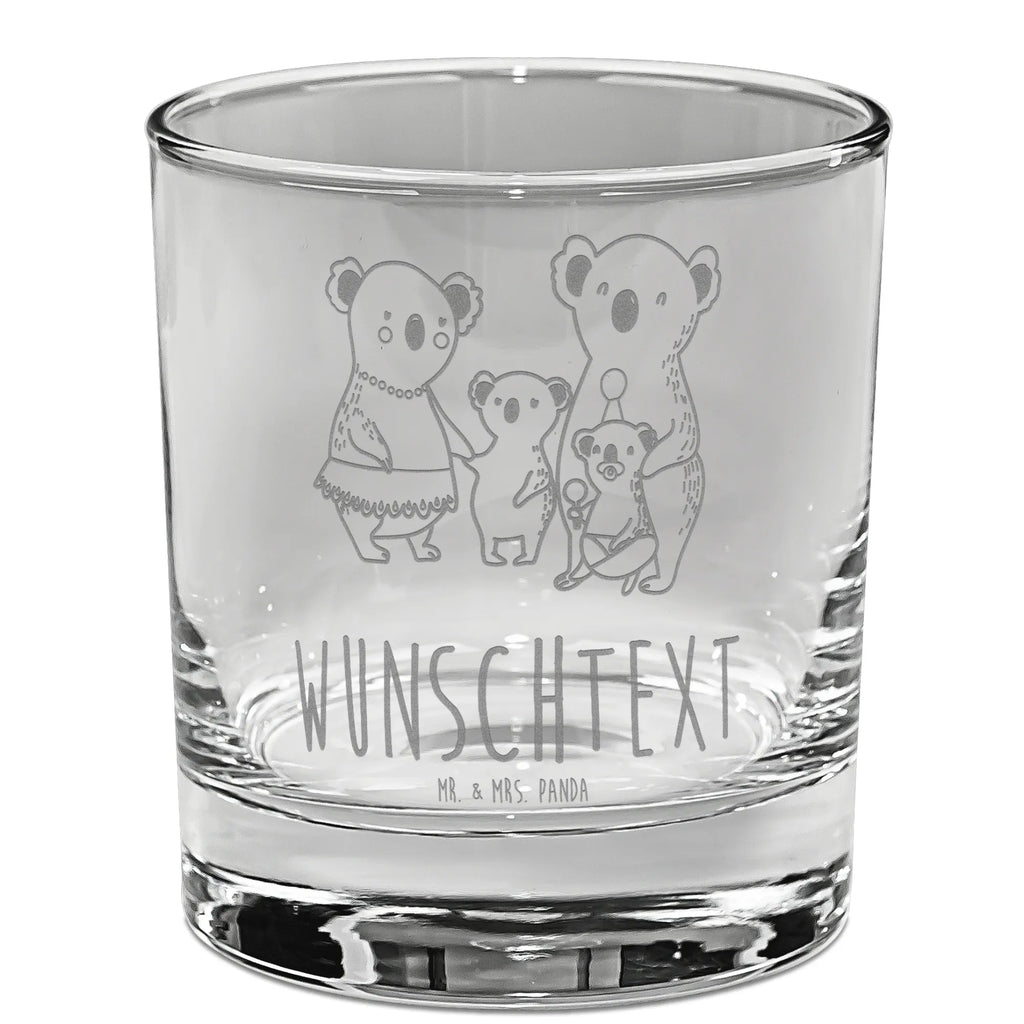 Personalisiertes Whiskey Glas Koala Familie Whiskeylgas, Whiskey Glas, Whiskey Glas mit Gravur, Whiskeyglas mit Spruch, Whiskey Glas mit Sprüchen, Familie, Vatertag, Muttertag, Bruder, Schwester, Mama, Papa, Oma, Opa, Koala, Koalas, Family, Kinder, Geschwister, Familienleben