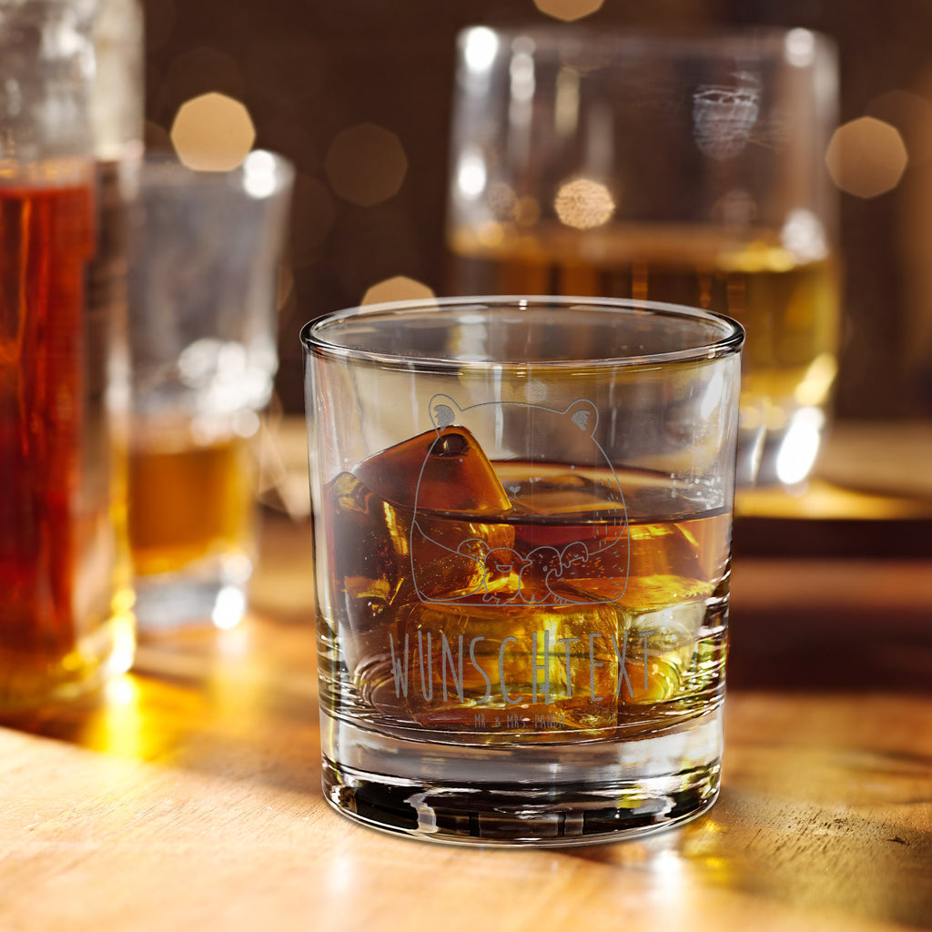 Personalisiertes Whiskey Glas Bär Gefühl Whiskeylgas, Whiskey Glas, Whiskey Glas mit Gravur, Whiskeyglas mit Spruch, Whiskey Glas mit Sprüchen, Bär, Teddy, Teddybär, Wahnsinn, Verrückt, Durchgedreht