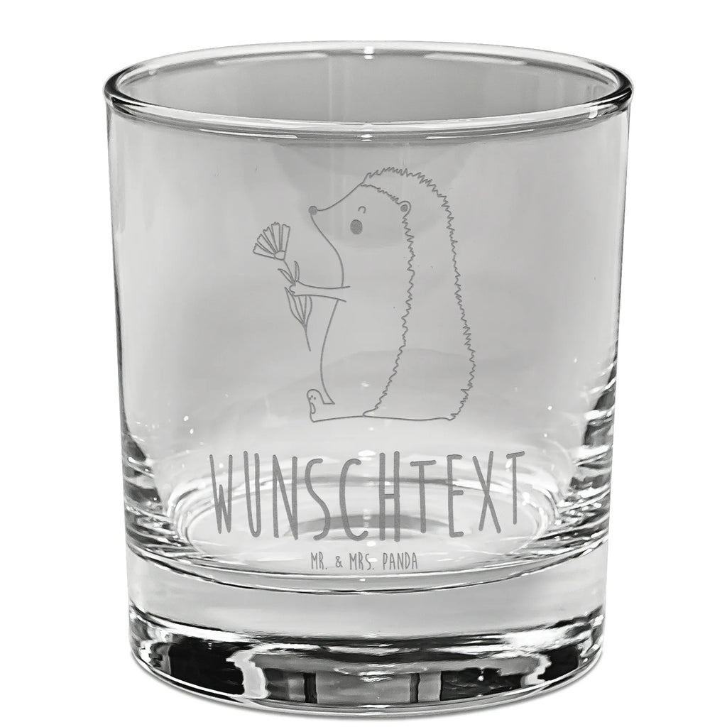 Personalisiertes Whiskey Glas Igel mit Blume Whiskeylgas, Whiskey Glas, Whiskey Glas mit Gravur, Whiskeyglas mit Spruch, Whiskey Glas mit Sprüchen, Tiermotive, Gute Laune, lustige Sprüche, Tiere, Igel, Gute Besserung, Genesungswünsche, Krankheit, Krankenhaus, krank, Besuch