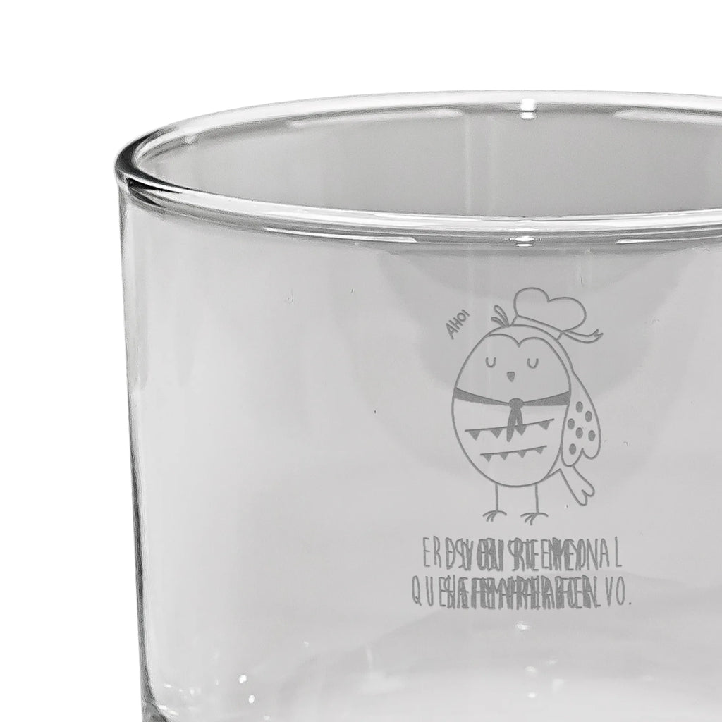 Personalisiertes Whiskey Glas Eule Matrosen Whiskeylgas, Whiskey Glas, Whiskey Glas mit Gravur, Whiskeyglas mit Spruch, Whiskey Glas mit Sprüchen, Eule, Eule Spruch, Eule Deko, Owl, Wortspiel lustig, Matrose, Freundin, Ehe, Seefahrer, Heimathafen, Hochzeitstag Geschenk