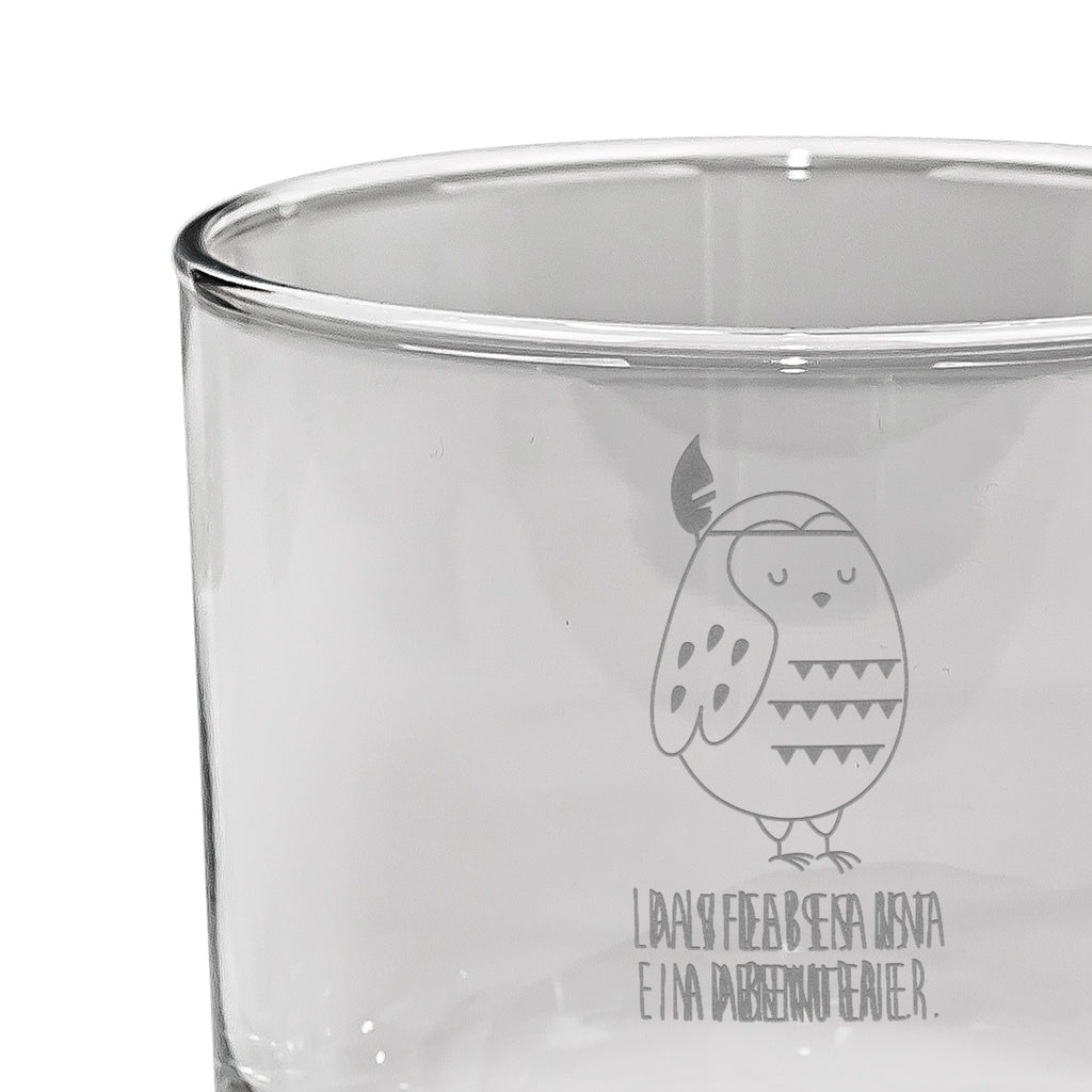 Personalisiertes Whiskey Glas Eule Federschmuck Whiskeylgas, Whiskey Glas, Whiskey Glas mit Gravur, Whiskeyglas mit Spruch, Whiskey Glas mit Sprüchen, Eule, Eule Deko, Owl, Das Leben ist ein Abenteuer, Reisespruch, Federschmuck, Dekoration