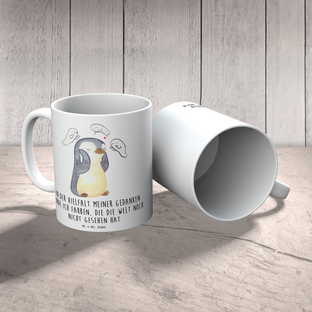 Tasse Pinguin Schizophrenie Tasse, Kaffeetasse, Teetasse, Becher, Kaffeebecher, Teebecher, Keramiktasse, Porzellantasse, Büro Tasse, Geschenk Tasse, Tasse Sprüche, Tasse Motive, Kaffeetassen, Tasse bedrucken, Designer Tasse, Cappuccino Tassen, Schöne Teetassen, Schizophrenie, Psychose, mentale Gesundheit, schizophrene Psychose, psychische Erkrankung, Gefühlswelt, Pinguin