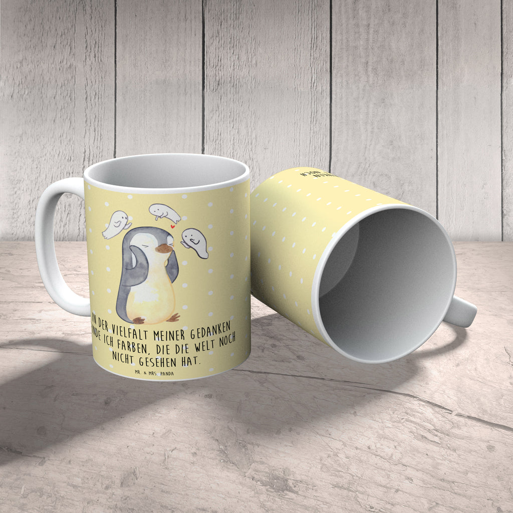 Tasse Pinguin Schizophrenie Tasse, Kaffeetasse, Teetasse, Becher, Kaffeebecher, Teebecher, Keramiktasse, Porzellantasse, Büro Tasse, Geschenk Tasse, Tasse Sprüche, Tasse Motive, Kaffeetassen, Tasse bedrucken, Designer Tasse, Cappuccino Tassen, Schöne Teetassen, Schizophrenie, Psychose, mentale Gesundheit, schizophrene Psychose, psychische Erkrankung, Gefühlswelt, Pinguin