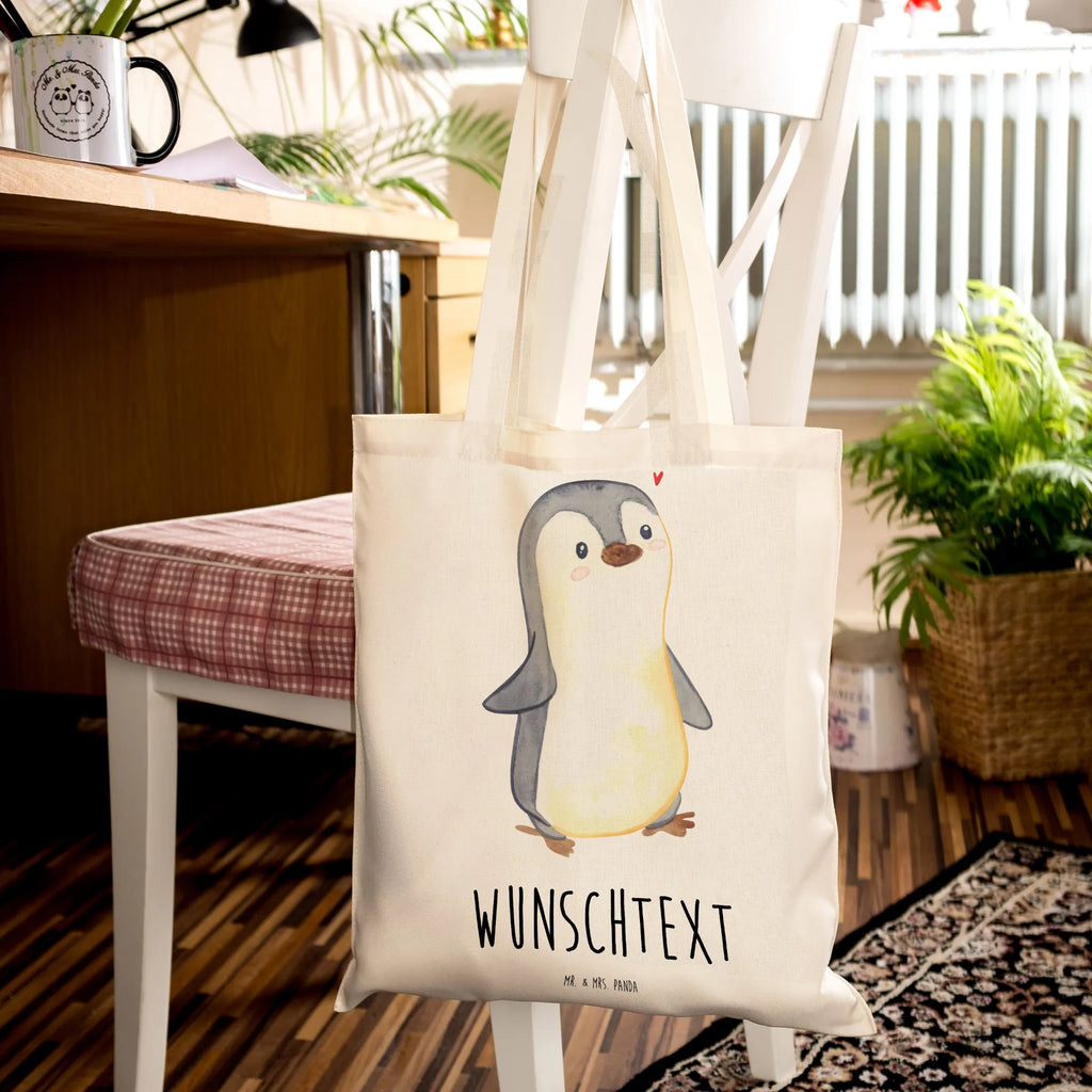 Personalisierte Tragetasche Pinguin Tourette Personalisierte Beuteltasche, Personalisierter Beutel, Personalisierte Einkaufstasche, Personalisierter Jutebeutel, Personalisierter Stoffbeutel, Tragetasche mit Namen, Einkaufstasche mit Namen, Stoffbeutel mit Namen, Personalisierte Tasche, Personalisierte Jutetasche, Personalisierte Kindergartentasche, Tourette, Tourette Syndrom, neuro-psychiatrische Erkrankung, Tics, Ticstörung