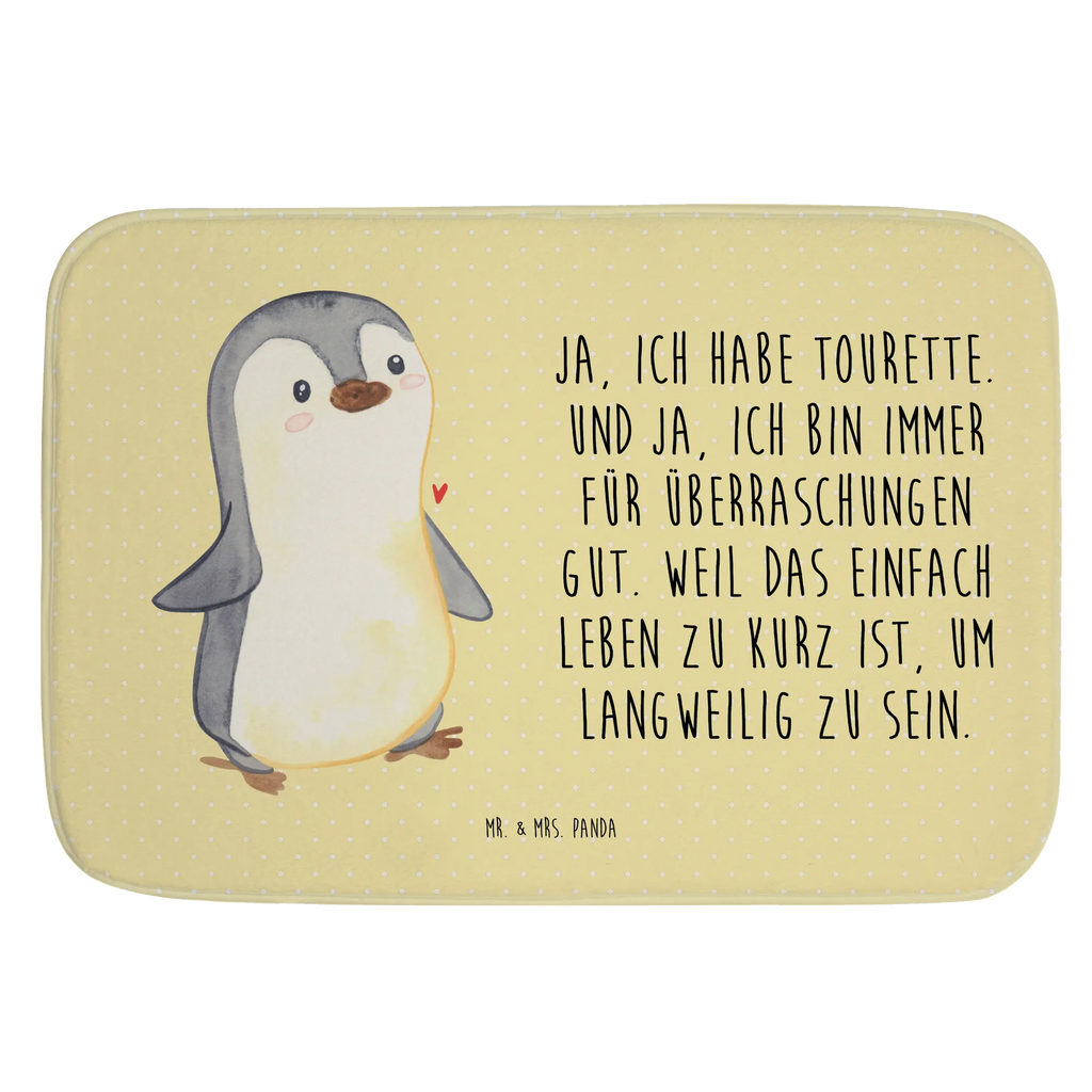 Badvorleger Pinguin Tourette Badematte, Badteppich, Duschvorleger, Badezimmerteppich, Badezimmermatte, Badvorleger, Duschmatte, Duschteppich, Badteppiche, Badgarnitur, Badematten, Teppich Badezimmer, Badezimmermatten, Tourette, Tourette Syndrom, neuro-psychiatrische Erkrankung, Tics, Ticstörung