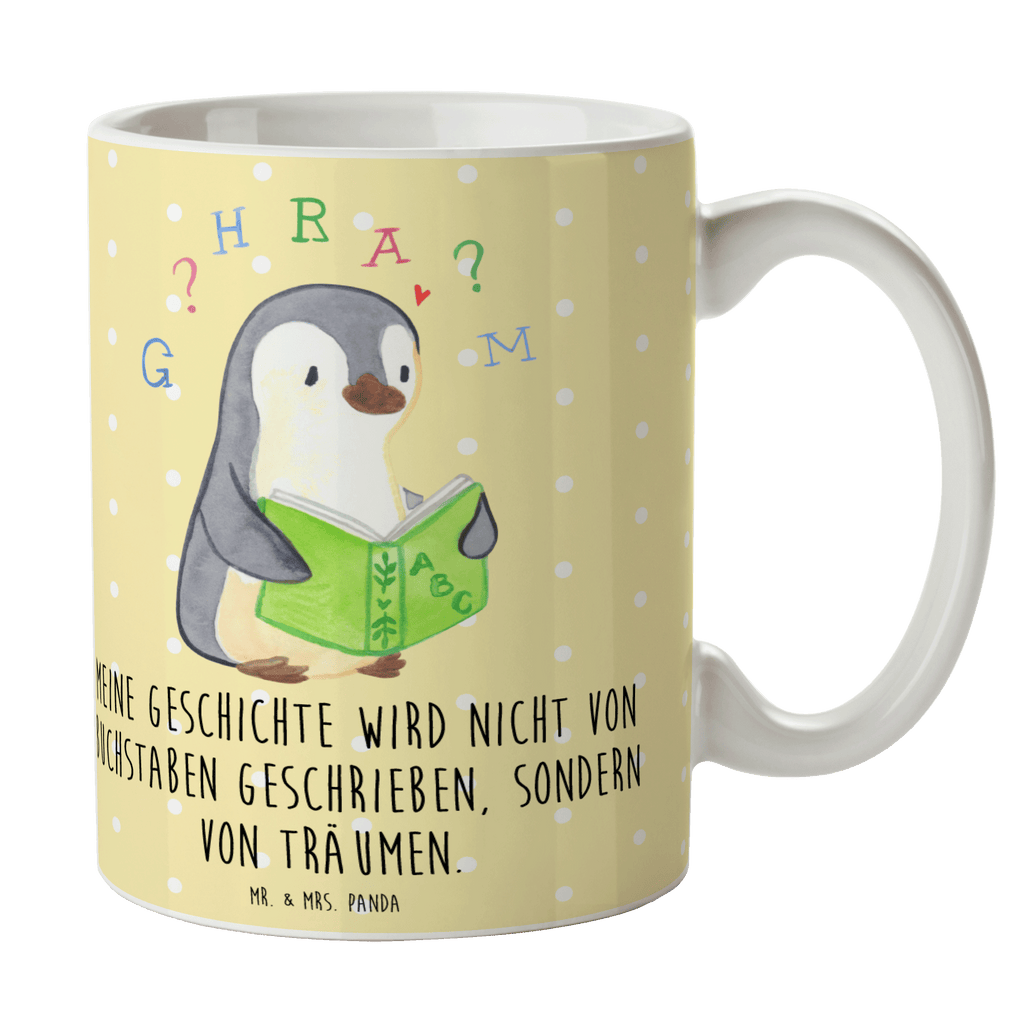 Tasse Pinguin Legasthenie Tasse, Kaffeetasse, Teetasse, Becher, Kaffeebecher, Teebecher, Keramiktasse, Porzellantasse, Büro Tasse, Geschenk Tasse, Tasse Sprüche, Tasse Motive, Kaffeetassen, Tasse bedrucken, Designer Tasse, Cappuccino Tassen, Schöne Teetassen, Legasthenie, Rechtschreibstörung, Pinguin, Lese-Rechtschreibstörung