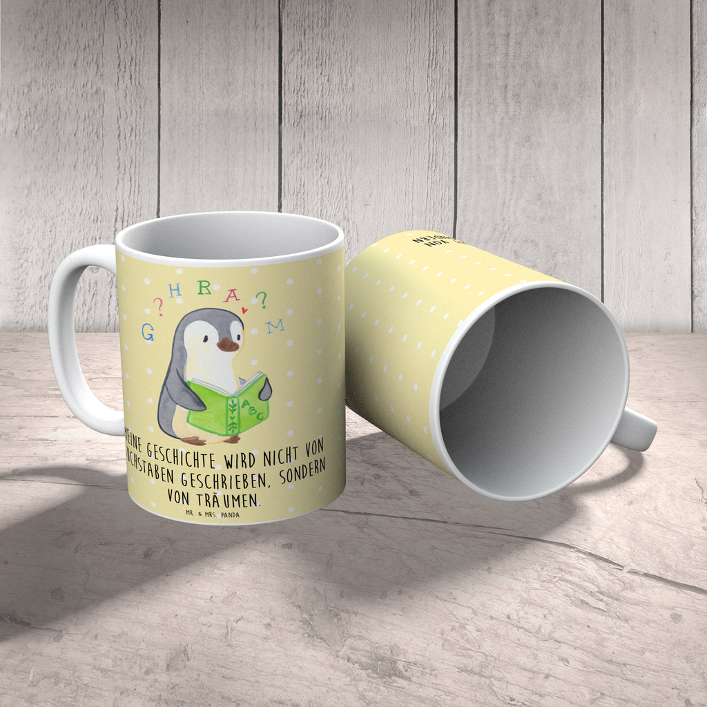 Tasse Pinguin Legasthenie Tasse, Kaffeetasse, Teetasse, Becher, Kaffeebecher, Teebecher, Keramiktasse, Porzellantasse, Büro Tasse, Geschenk Tasse, Tasse Sprüche, Tasse Motive, Kaffeetassen, Tasse bedrucken, Designer Tasse, Cappuccino Tassen, Schöne Teetassen, Legasthenie, Rechtschreibstörung, Pinguin, Lese-Rechtschreibstörung