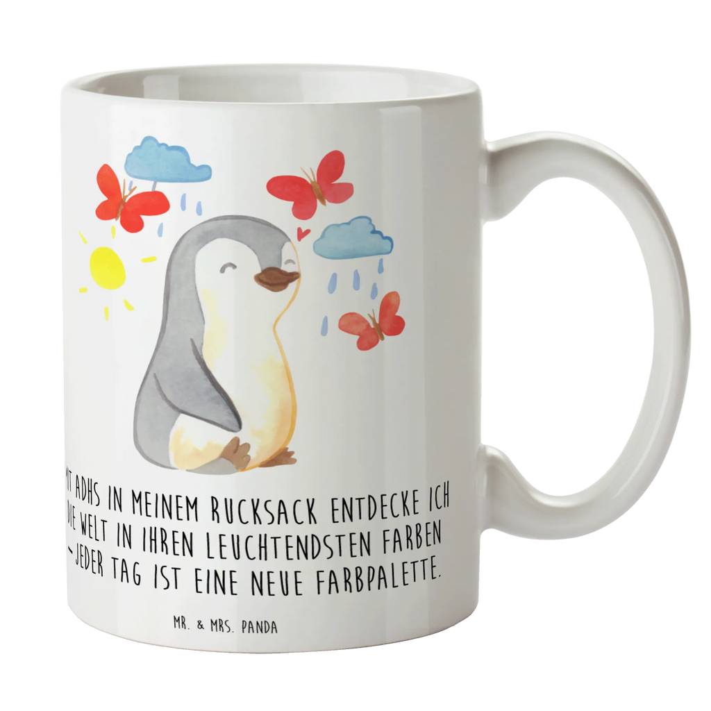 Tasse Pinguin ADHS Tasse, Kaffeetasse, Teetasse, Becher, Kaffeebecher, Teebecher, Keramiktasse, Porzellantasse, Büro Tasse, Geschenk Tasse, Tasse Sprüche, Tasse Motive, Kaffeetassen, Tasse bedrucken, Designer Tasse, Cappuccino Tassen, Schöne Teetassen, ADHS, Aufmerksamkeitsdefizitsyndrom, Hyperaktivitätsstörung, Verhaltensstörung, Pinguin