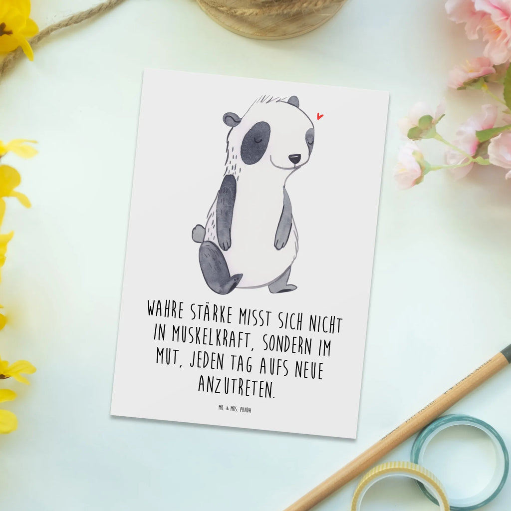 Postkarte Panda Muskelatrophie Postkarte, Karte, Geschenkkarte, Grußkarte, Einladung, Ansichtskarte, Geburtstagskarte, Einladungskarte, Dankeskarte, Ansichtskarten, Einladung Geburtstag, Einladungskarten Geburtstag, Muskelatrophie, Muskelschwund, Atrophie, SMA, Spinale Muskelatrohie, Panda