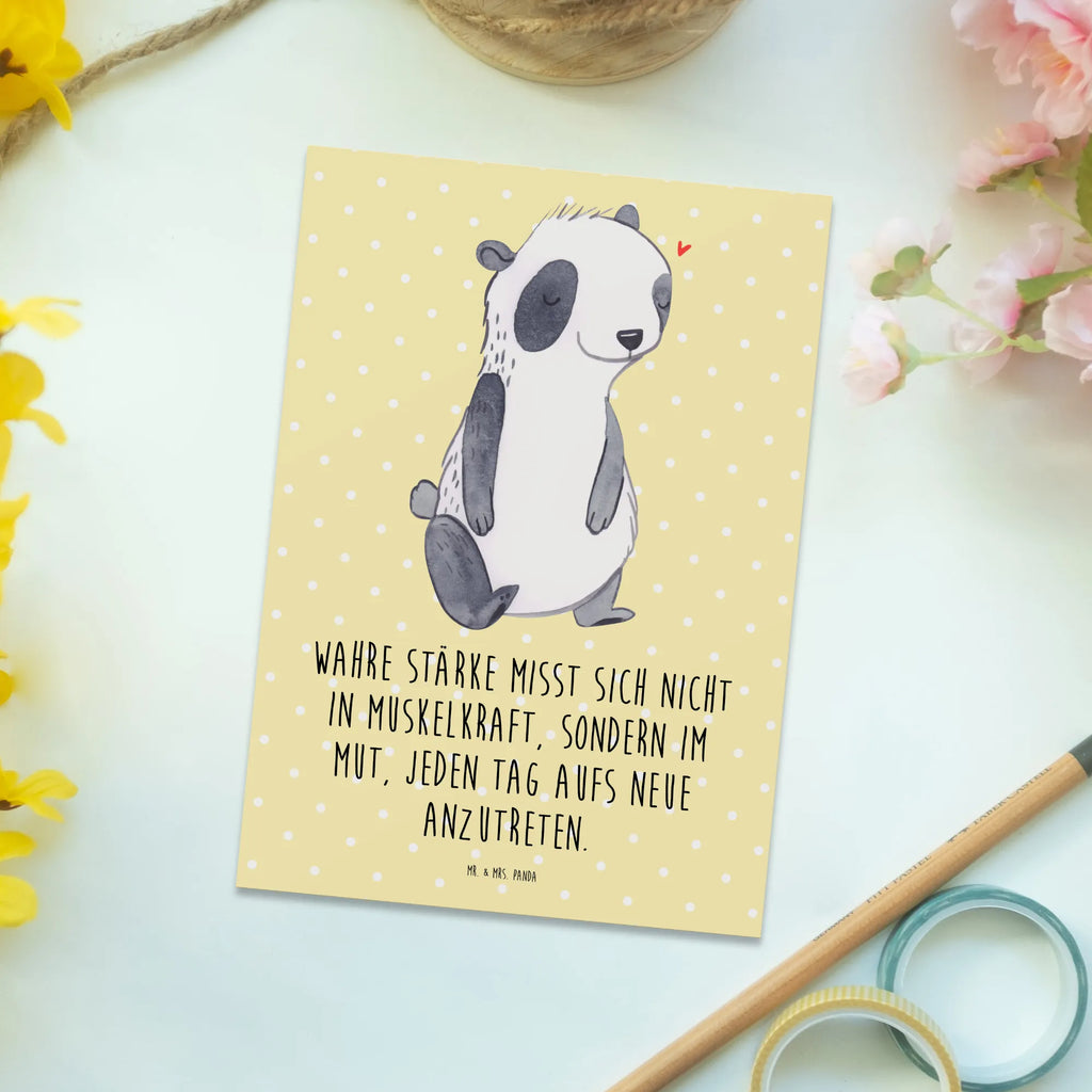 Postkarte Panda Muskelatrophie Postkarte, Karte, Geschenkkarte, Grußkarte, Einladung, Ansichtskarte, Geburtstagskarte, Einladungskarte, Dankeskarte, Ansichtskarten, Einladung Geburtstag, Einladungskarten Geburtstag, Muskelatrophie, Muskelschwund, Atrophie, SMA, Spinale Muskelatrohie, Panda