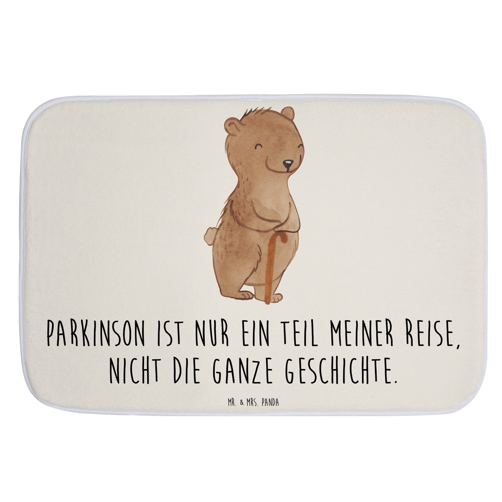 Badvorleger Bär Parkinson Badematte, Badteppich, Duschvorleger, Badezimmerteppich, Badezimmermatte, Badvorleger, Duschmatte, Duschteppich, Parkinson, Morbus Parkinson, neurodegenerative Erkrankung, Bär