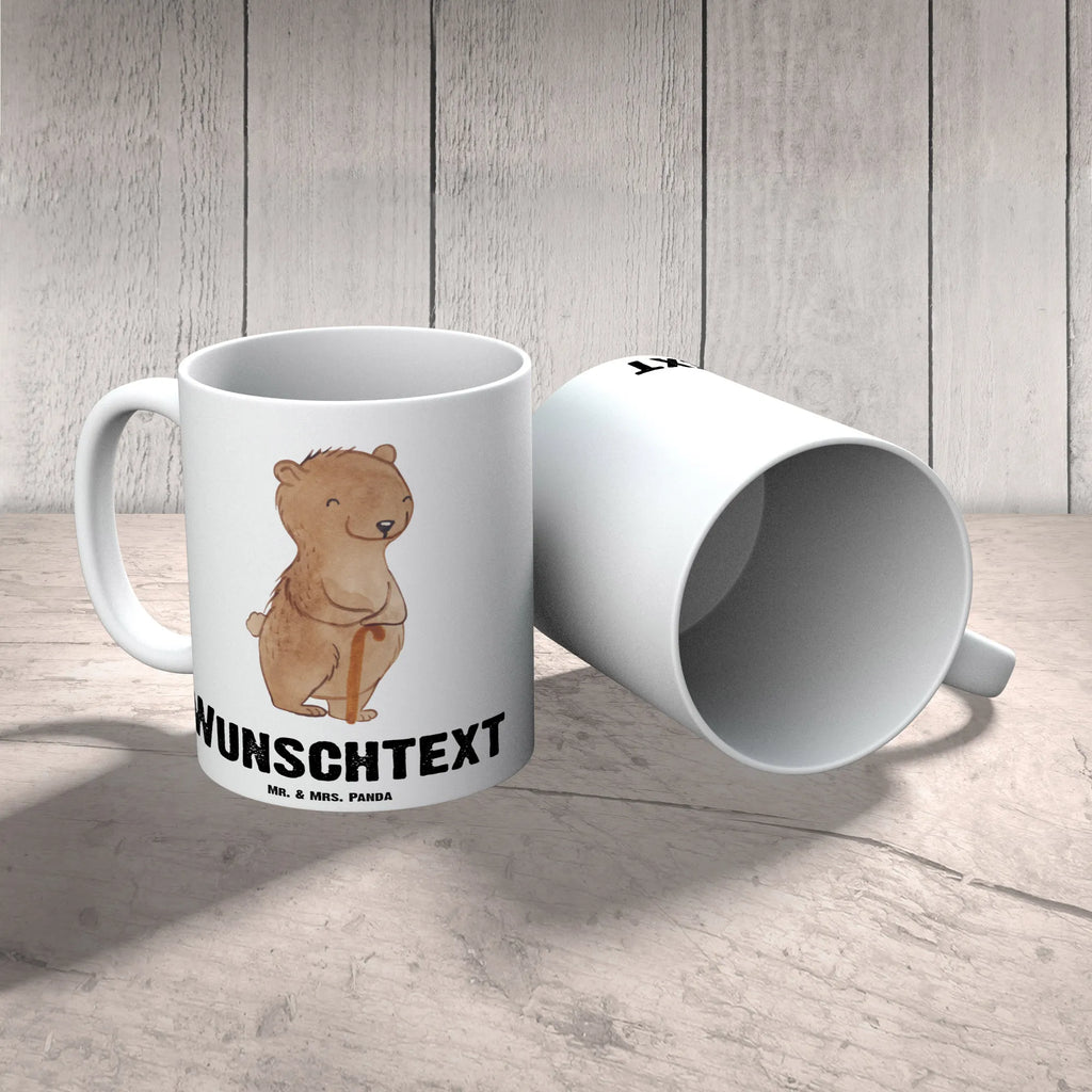 Personalisierte Tasse Bär Parkinson Personalisierte Tasse, Namenstasse, Wunschname, Personalisiert, Tasse, Namen, Drucken, Tasse mit Namen, Parkinson, Morbus Parkinson, neurodegenerative Erkrankung, Bär