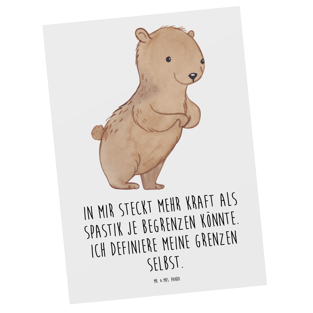 Postkarte Bär Spastik Postkarte, Karte, Geschenkkarte, Grußkarte, Einladung, Ansichtskarte, Geburtstagskarte, Einladungskarte, Dankeskarte, Ansichtskarten, Einladung Geburtstag, Einladungskarten Geburtstag, Spastik, Spasmus, Spastizität, Bär