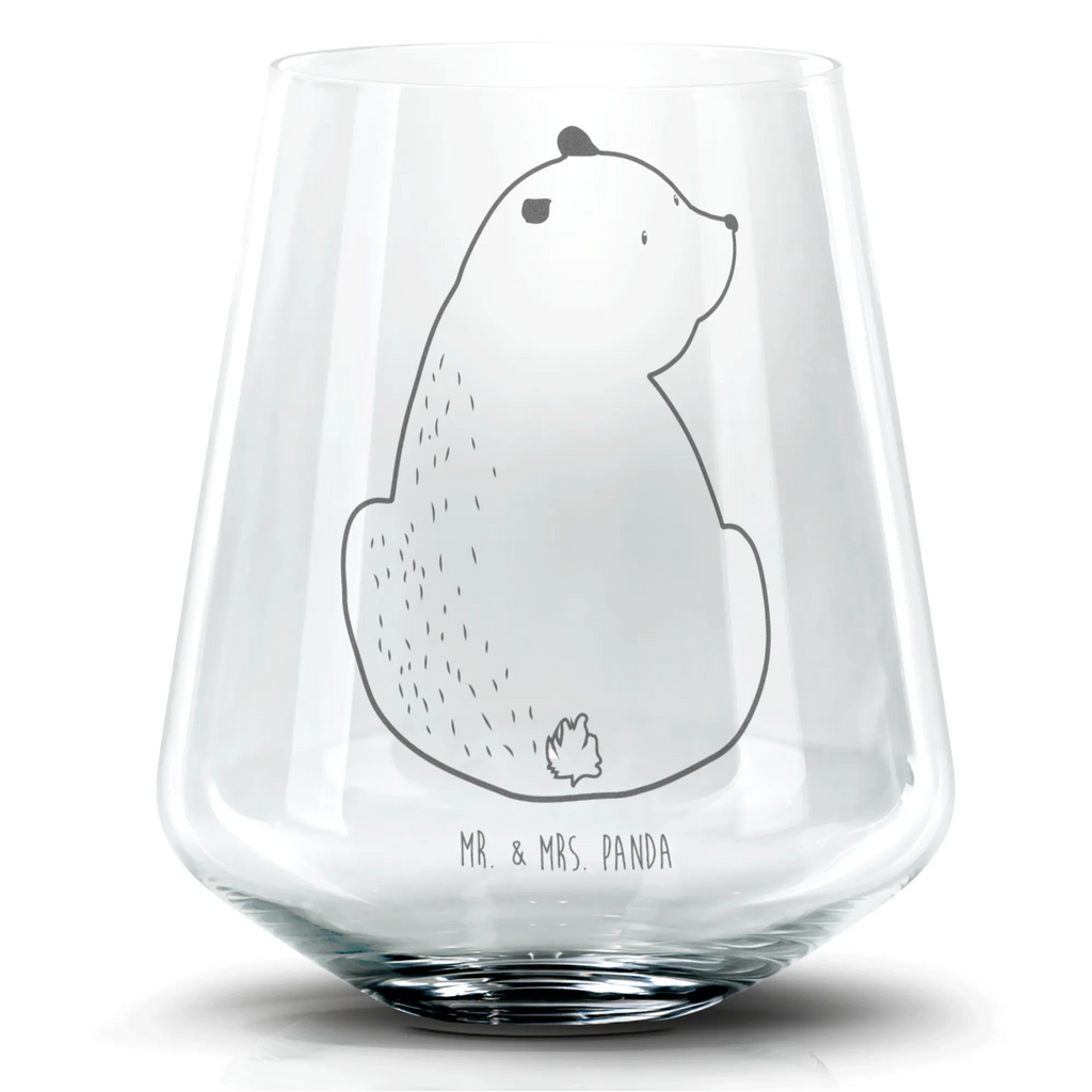 Cocktail Glas Bär Schulterblick Cocktail Glas, Cocktailglas mit Gravur, Cocktail Glas mit Sprüchen, Cocktail Glas mit Wunschtext, Bär, Teddy, Teddybär, Selbstachtung, Weltansicht, Motivation, Bären, Bärenliebe, Weisheit