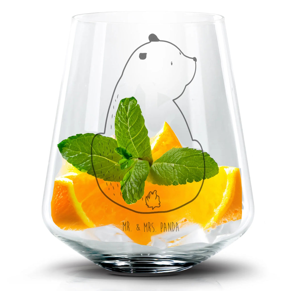 Cocktail Glas Bär Schulterblick Cocktail Glas, Cocktailglas mit Gravur, Cocktail Glas mit Sprüchen, Cocktail Glas mit Wunschtext, Bär, Teddy, Teddybär, Selbstachtung, Weltansicht, Motivation, Bären, Bärenliebe, Weisheit