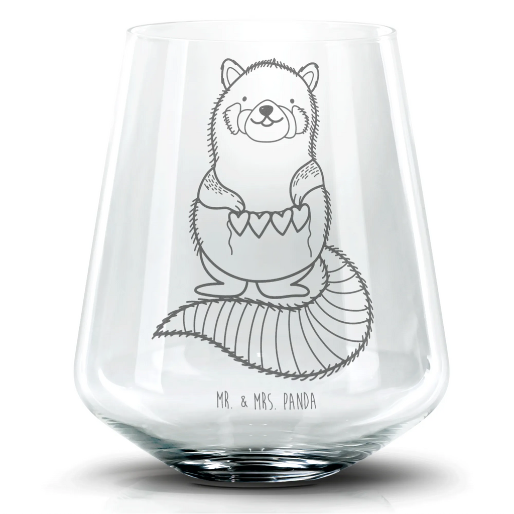 Cocktail Glas Roter Panda Cocktail Glas, Cocktailglas mit Gravur, Cocktail Glas mit Sprüchen, Cocktail Glas mit Wunschtext, Tiermotive, Gute Laune, lustige Sprüche, Tiere, Panda, Liebe, Rot, Herz, Liebling, Lieblingsmensch