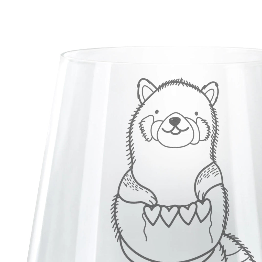 Cocktail Glas Roter Panda Cocktail Glas, Cocktailglas mit Gravur, Cocktail Glas mit Sprüchen, Cocktail Glas mit Wunschtext, Tiermotive, Gute Laune, lustige Sprüche, Tiere, Panda, Liebe, Rot, Herz, Liebling, Lieblingsmensch