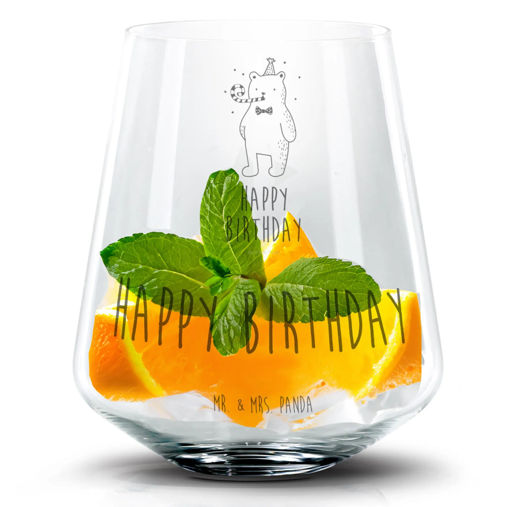 Cocktail Glas Bär Geburtstag Cocktail Glas, Cocktailglas mit Gravur, Cocktail Glas mit Sprüchen, Cocktail Glas mit Wunschtext, Bär, Teddy, Teddybär, Happy Birthday, Alles Gute, Glückwunsch, Geburtstag