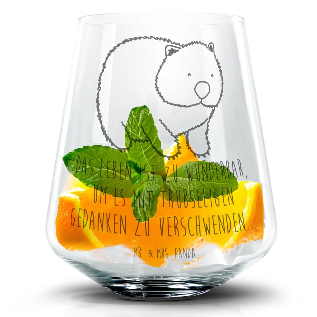 Cocktail Glas Wombat Cocktail Glas, Cocktailglas mit Gravur, Cocktail Glas mit Sprüchen, Cocktail Glas mit Wunschtext, Tiermotive, Gute Laune, lustige Sprüche, Tiere, Wombat, Das Leben ist schön, Motivation, Spruch, Australien